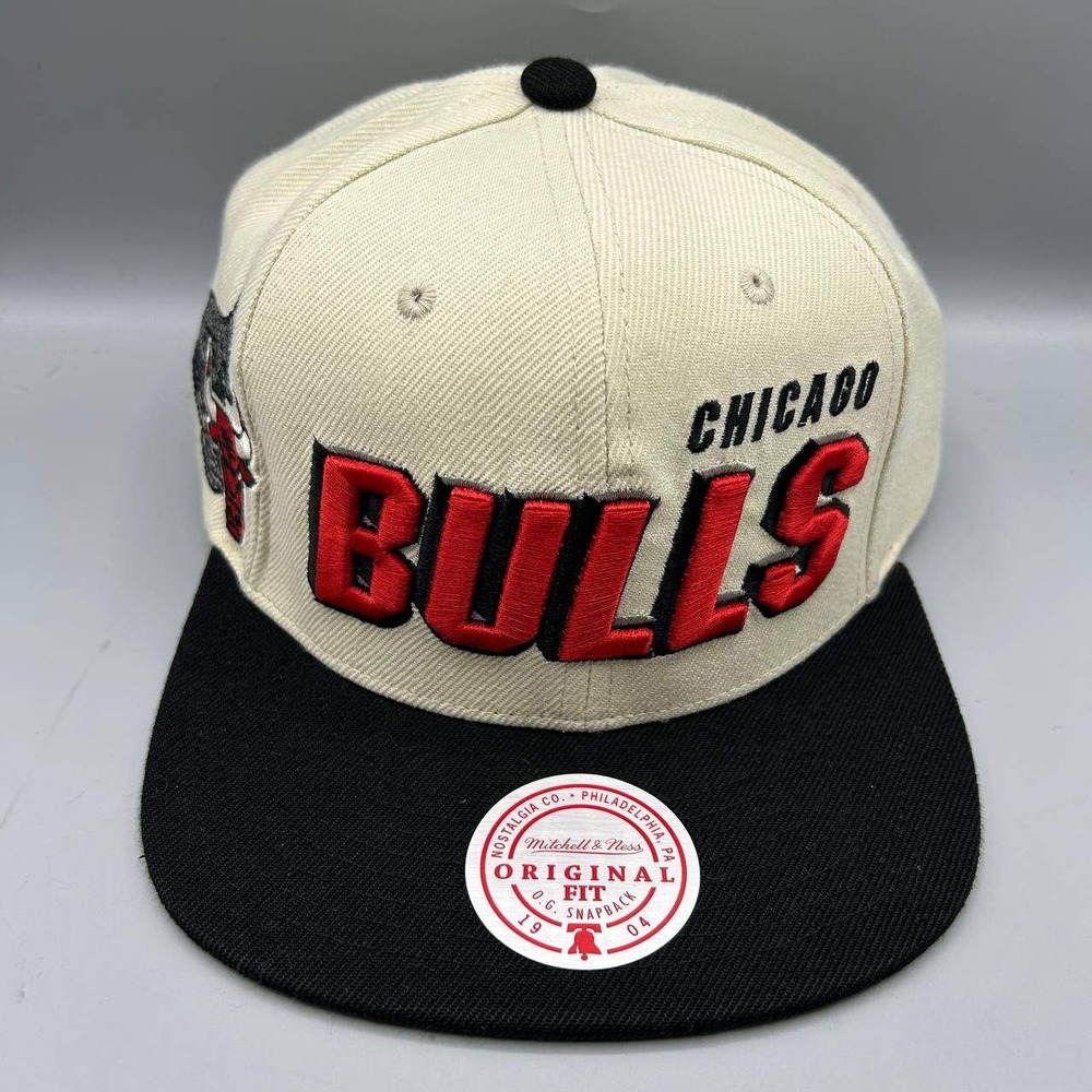 Chicago Bulls Hat Men NBA Draft 1996 Shadow Mitchell & Ness Snap Back Cap New